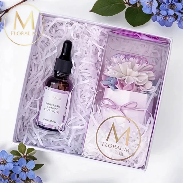【Floral M】我的女神媽咪康乃馨香氛擴香禮盒 含30ml品牌香氛油(居家香氛/擴香禮物/送禮/花禮)