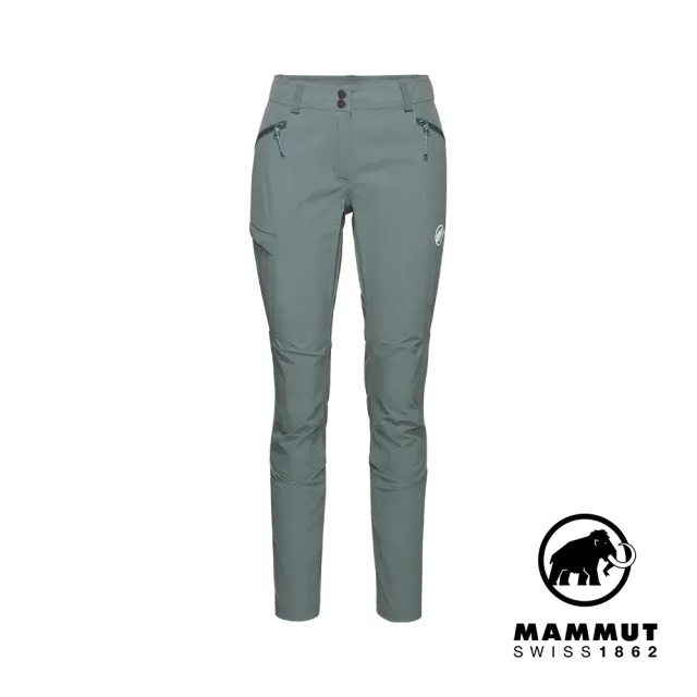 【Mammut 長毛象官方直營】Ducan Pants 輕量耐用健行長褲 地層灰藍 女款 #1022-02500