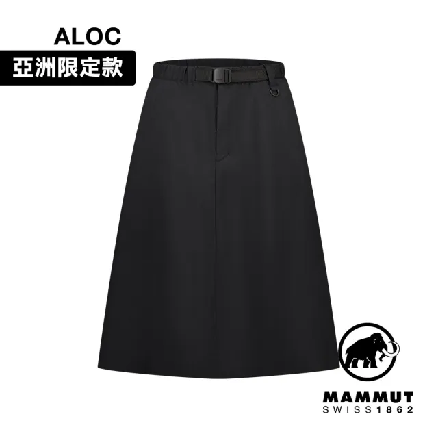 【Mammut 長毛象官方直營】Highland Traveler Skirt AF W 日系戶外防曬裙 女款 黑色 #1023-01080
