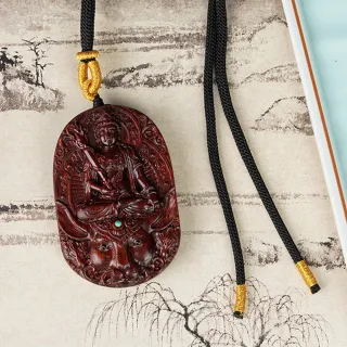 【MoonDy】飾品 佛牌項鍊 項鍊 紫檀木 十二生肖 吊墜 本命年 天然紫檀 掛墜 保平安 招財納福 木雕