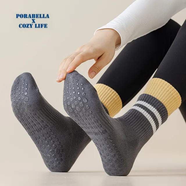 【Porabella】瑜珈襪 襪子 瑜珈襪 雙層襪 止滑襪 普拉提襪 防滑襪 運動襪子 YOGA SOCKS