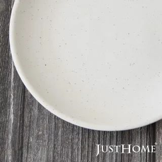 【Just Home】白晝流星陶瓷6吋點心盤(可微波 盤 點心盤 蛋糕盤 小菜盤)