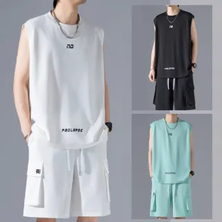 【Heart:W 新職人】★無袖背心運動套裝(男上衣/T恤/舒適/休閒風)