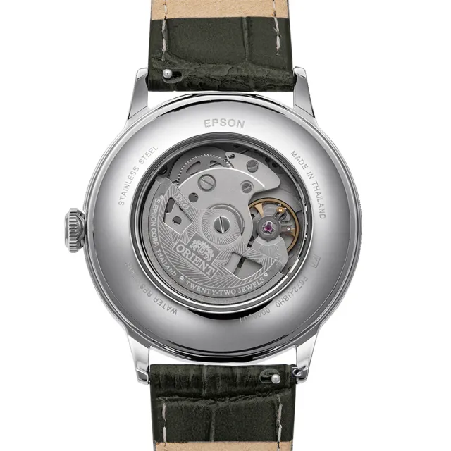 【ORIENT 東方錶】Classic Bambino 復古機械腕錶-40.5mm米色(RA-AC0025N) 七夕 送禮自用