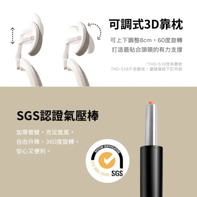 【林製作所】人體工學透氣辦公椅-可後仰-有頭枕(雙色可選 電腦椅 電競椅 升降椅 學習椅 旋轉椅 網椅)