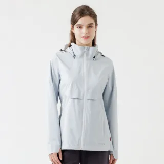 【Hilltop 山頂鳥】超輕量2.5層防水透氣抗UV外套 女款 灰｜PH22XF24ECK1