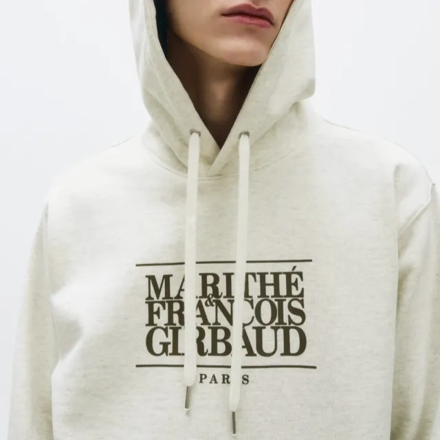 【MARITHE FRANCOIS GIRBAUD】官方旗艦 經典LOGO帽T MFG(燕麥色)