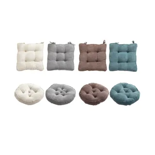 【DREAMCATCHER】日式防滑加厚坐墊(和室坐墊/沙發墊/榻榻米坐墊/綁帶坐墊/辦公室坐墊/椅墊/屁墊)