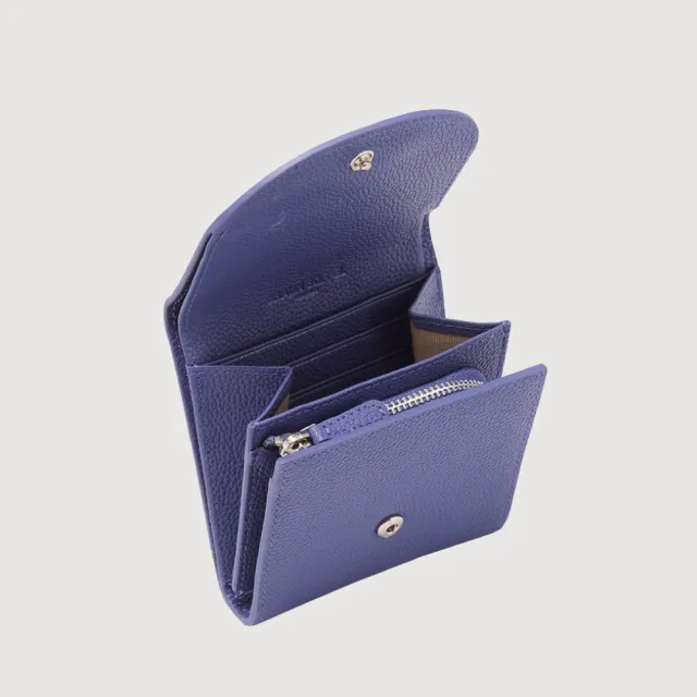 【BRAUN BUFFEL 德國小金牛】佩塔斯 3卡兩折短夾-幽夜藍(BF864-401-FD) 錢包送禮推薦