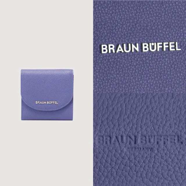 【BRAUN BUFFEL 德國小金牛】佩塔斯 3卡兩折短夾-幽夜藍(BF864-401-FD) 錢包送禮推薦