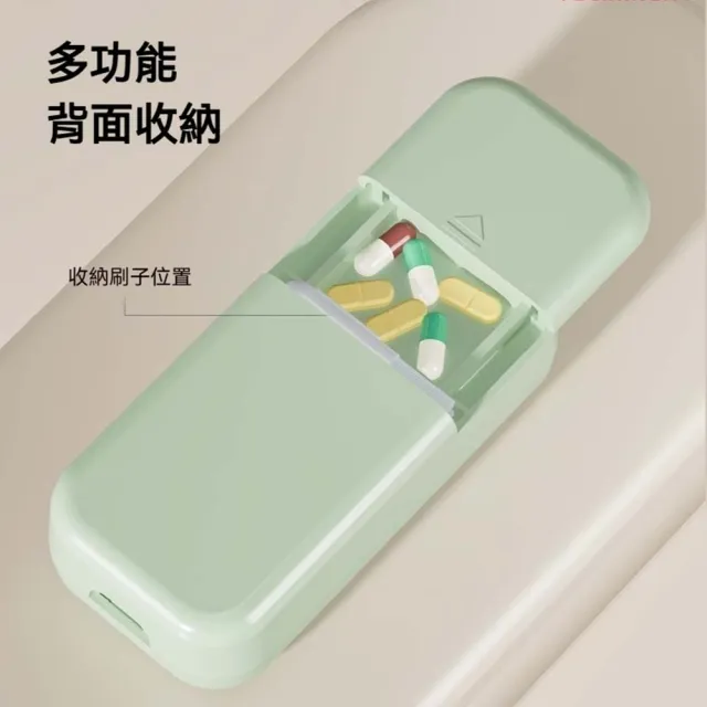 【日本YULIKIKER】多功能切藥器(二分之一切藥器 分藥盒 藥丸切割器 分藥器 一分二切 磨藥器 三分)