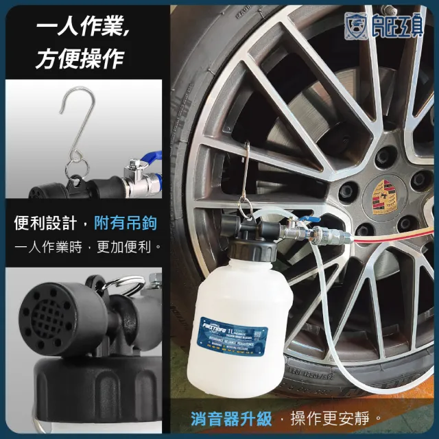 【良匠工具】1L氣動煞車油抽油機 桶身加寬 氣壓式 剎車油吸取器(台灣製 有保固 換煞車油)
