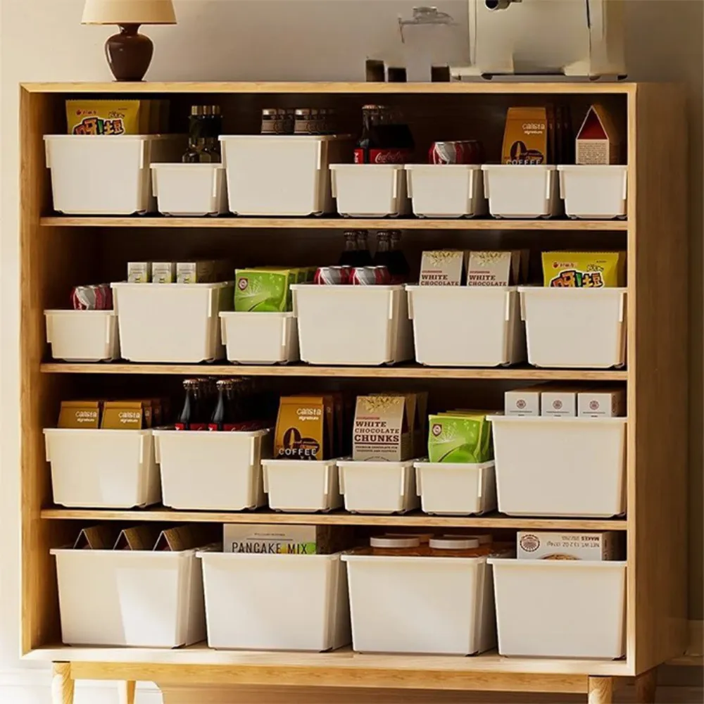 【Dagebeno荷生活】PP材質可伸縮敞口櫥櫃收納盒 抽屜收納好抽拉分類整理盒(小號3入)