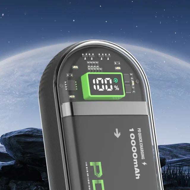 【idmix】太空膠囊P15 SE版PD35W 雙C快充線行動電源(自帶雙C線快充)
