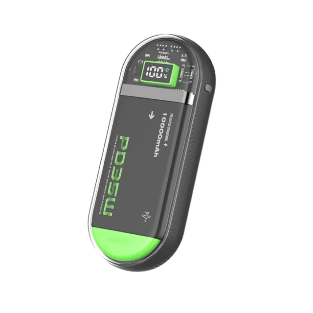 【idmix】太空膠囊P15 SE版PD35W 雙C快充線行動電源(自帶雙C線快充)