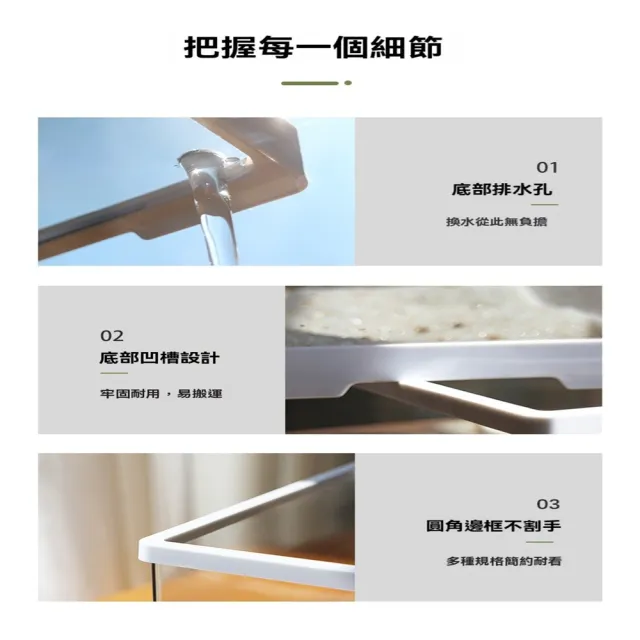 【極樂鳥寵物用品旗艦店】亞克力小型魚缸 防撞防耐摔 免換水桌面魚缸 預售12工作天(長60*寬30*高29)