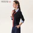 【Jessica Red】英倫學院風襯衫領羊毛針織衫R52401（藏藍）