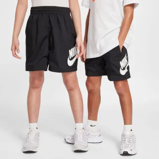 【NIKE 耐吉】短褲 童裝 男女童 大童 運動褲 K NSW CLUB WVN SHORT 6IN HBR 黑 HF8138-010