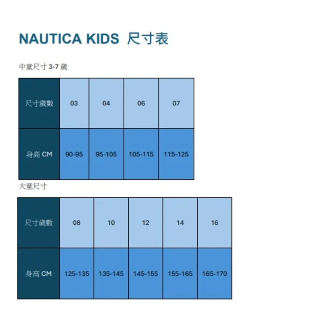 【NAUTICA KIDS】大男童白底帆船印花T恤 8-14歲(Nautica kids T恤 大男童尺寸)