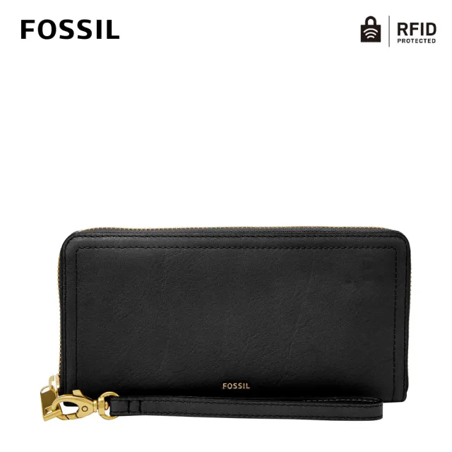 【FOSSIL 官方旗艦館】Logan 多層真皮拉鍊RFID防盜長夾 出國必備  限定(多色任選)