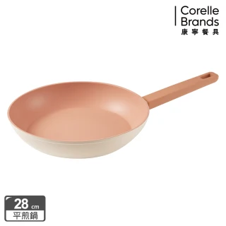 【CorelleBrands 康寧餐具】SNAPWARE Roselle優雅鈦不沾平煎鍋 -28cm