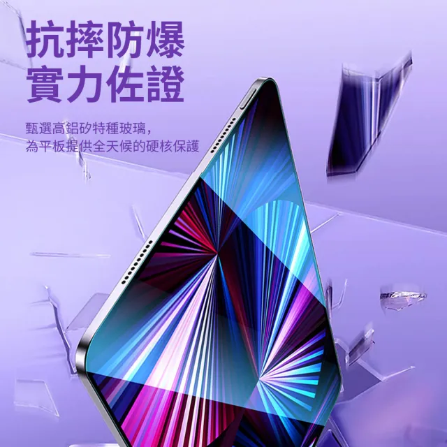 【Ouboo】iPad Air 11吋無塵倉秒貼鋼化膜 抗藍光螢幕保護貼 高清高透 無氣泡貼膜