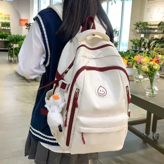 【MoodRiver】雙11 清新 學生 後背包 書包 筆電背包 背包 旅行背包 女生 包包 電腦包(減壓肩帶  