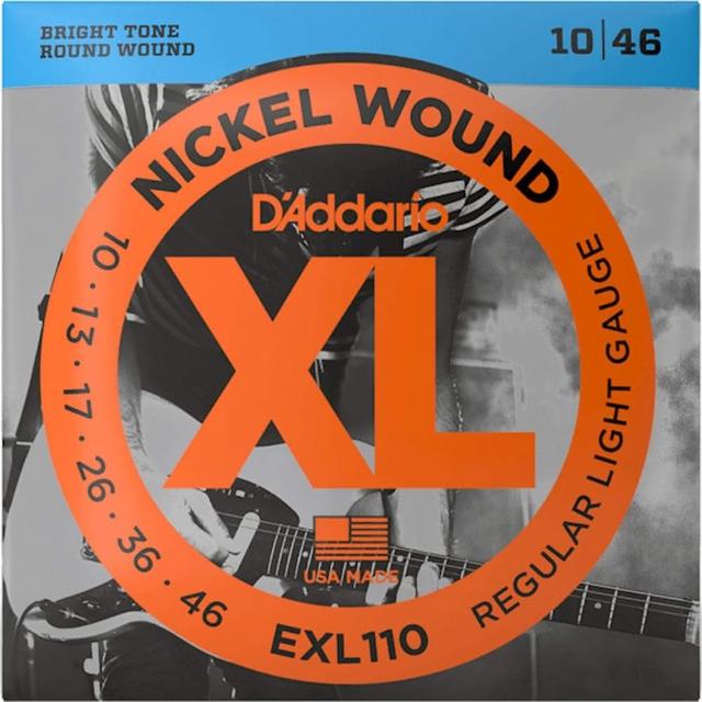 【D’Addario】電吉他弦  EXL110 ELECTRIC STRING 10-46 鎳弦 美國品牌(原廠公司貨 商品保固有保障)