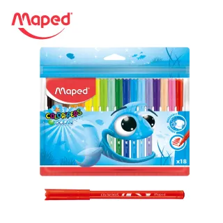 【法國Maped】大嘴魚細頭彩色筆18色