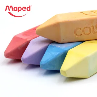 【法國Maped】彩虹胖粉筆6色