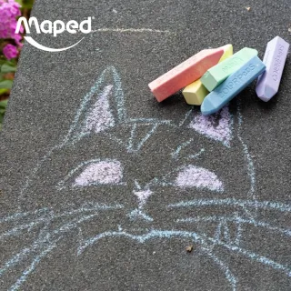 【法國Maped】彩虹胖粉筆6色
