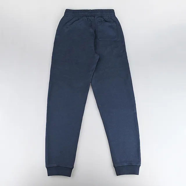 【Maison Kitsune】MAISON KITSUNE內裡布標黑字LOGO純棉束帶休閒運動長褲(女款/墨藍)