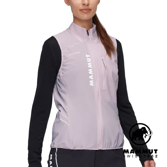 【Mammut 長毛象官方直營】Aenergy TR WB Hybrid Vest 極輕防風越野背心 紫風輪 女款 #1012-00621