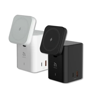 【ADAM 亞果元素】Mag 4 GaN 30W 四合一電源供應器(無線/Magsafe)