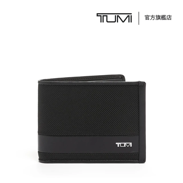 【TUMI】Alpha Global 多功能兩用商務皮夾 - 黑色(TUMI 官方旗艦店)
