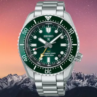 【SEIKO 精工】Prospex 大谷翔平廣告款 三日鍊GMT潛水陶瓷機械男錶 綠 42mm 現貨(SPB381J1.6R54-00D0G)