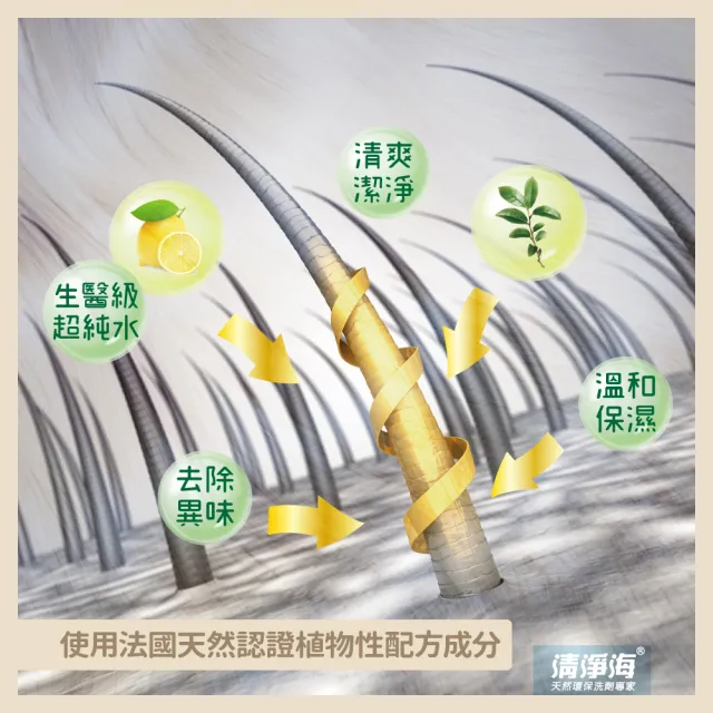 【清淨海】環保洗髮精750g(無矽靈/頭皮清爽/蓬鬆髮/油頭必買/不含矽靈/頭皮控油)