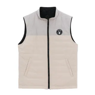 【PLAYBOY】雙面穿滿版印鋪棉背心(黑色)