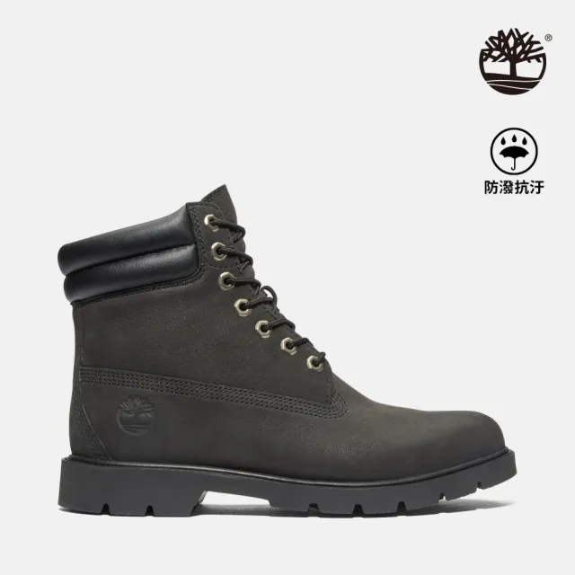【Timberland】男款黑色休閒六吋靴(A27X6015)