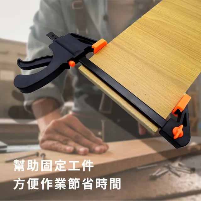 【MASTER】槍型快速夾 18吋固定夾具 拼板夾 萬用夾 木工夾具 雙向固定夾  618-CF18(裝潢家具 輕巧型)
