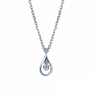 【ALUXE亞立詩】18K金 鑽石項鍊 經典水滴 水滴形 NN0925