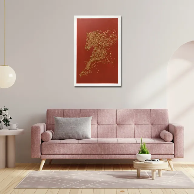 【御畫房】當代國家級展覽畫家 抽象系列手繪油畫70×100cm(DB-032)