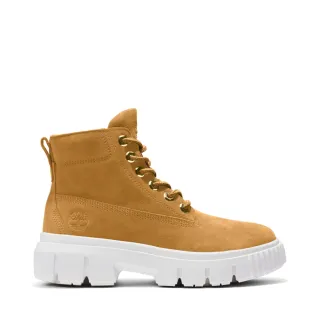 【Timberland 官方旗艦】女款小麥色磨砂革休閒靴(A5P2D231)