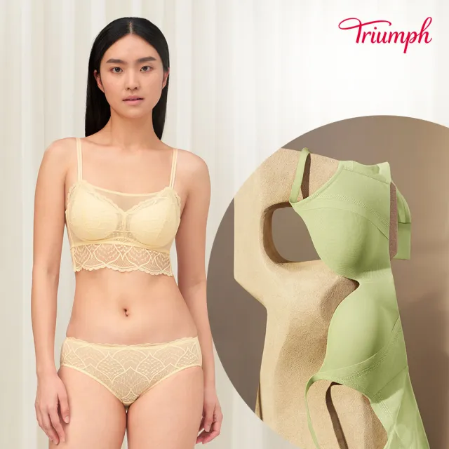 【Triumph 黛安芬】3件組 水感動/無痕/大尺碼 塑身衣/發熱衣 B-E罩杯內衣(無鋼圈/有鋼圈 多款選)