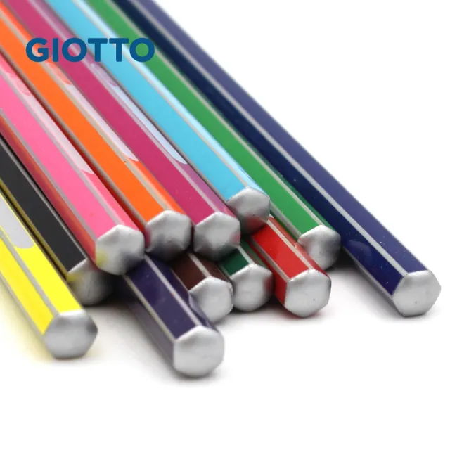 【GIOTTO】STILNOVO 水溶性色鉛筆-24色鐵盒|水性色鉛筆 六角色鉛筆 不易斷芯