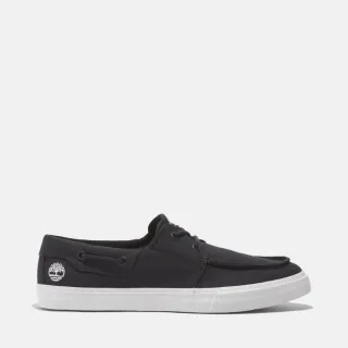 【Timberland 官方旗艦】男款黑色天絲™低筒休閒鞋(A67P5EK7)