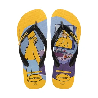 【havaianas 哈瓦仕】拖鞋 男鞋 女鞋 夾腳拖 辛普森家庭 Simpsons 黃 4137889-1740U(哈瓦士)