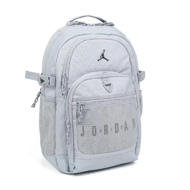 【NIKE 耐吉】後背包 Jordan Sport 灰 黑 24L 13吋 筆電包 運動包 雙肩包 包包 JD2523046AD-002