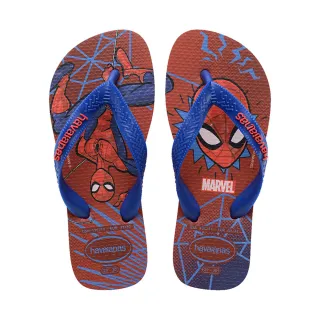【havaianas 哈瓦仕】拖鞋 童鞋 兒童 漫威英雄 蜘蛛人 Kids Top Marvel Ii 紅藍 4148300-2090K(哈瓦士)