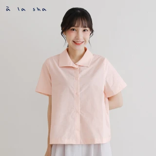 【a la sha】簡約短袖襯衫